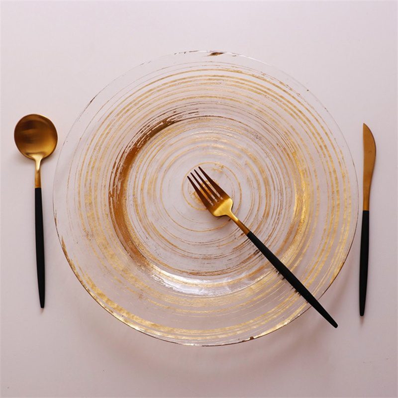Wholesale Glass Charger Plate PZ-072 - Image 1
